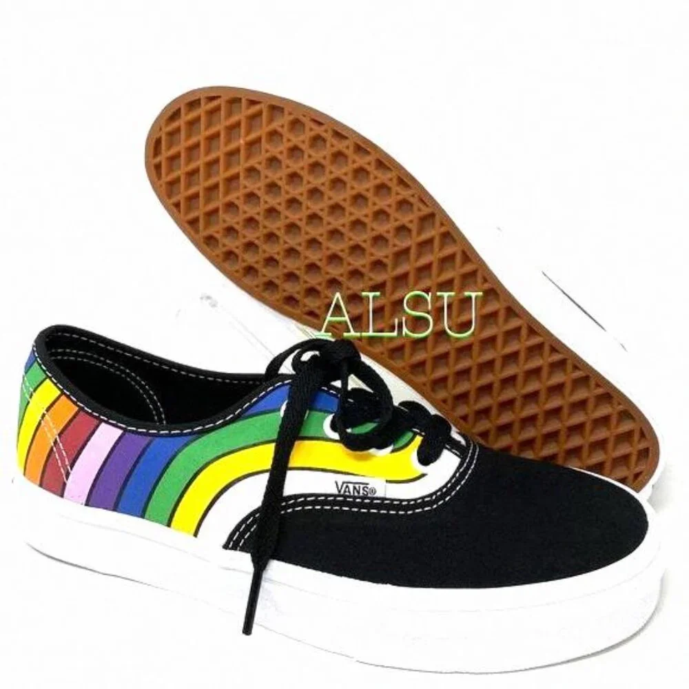 💖MEGA SALE💖VANS Refract Canvas Multi Womens Sneakers Pride VN0A2Z5IWN7 LGBTQ